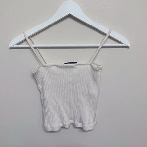 BRANDY MELVILLE TAN RIBBED TANK TOP